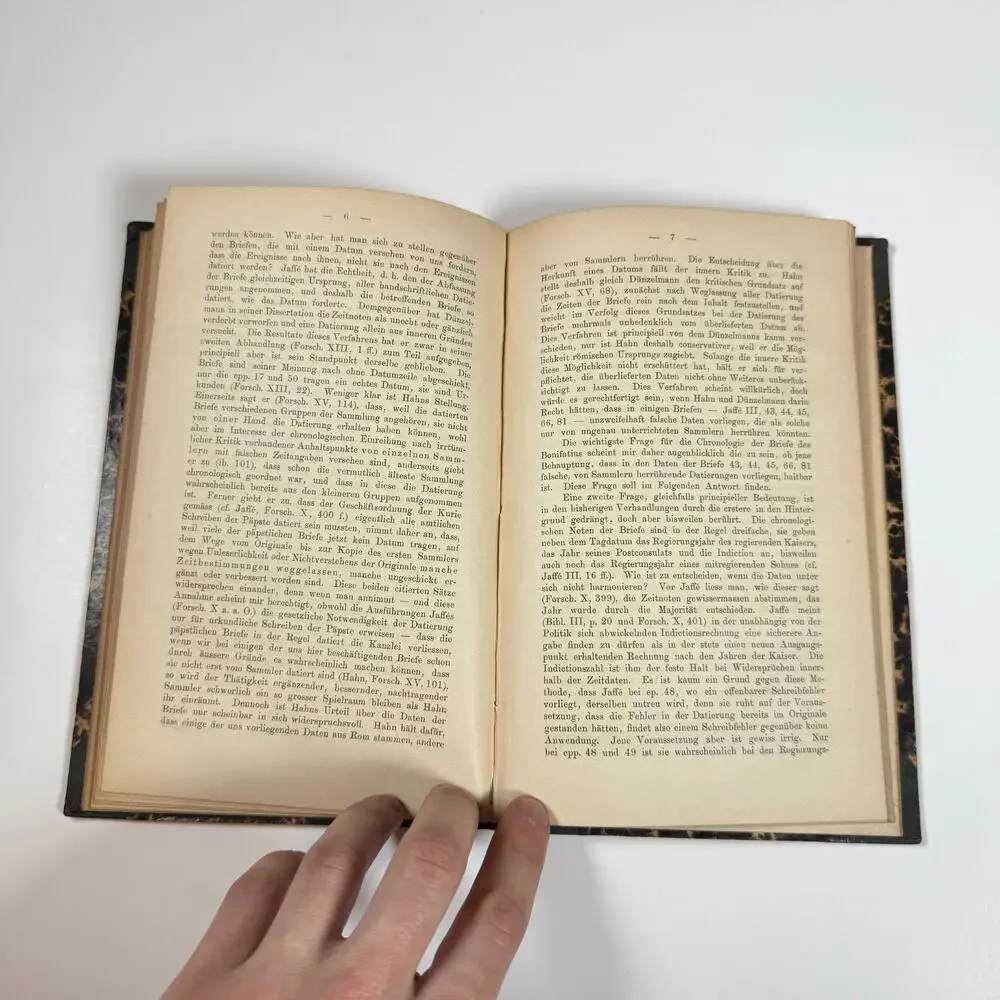 Die Bonifatianische Briefsammlung G Pfahler 1882 Antique Book Germany Language